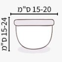 מידות כלי מעוצב m